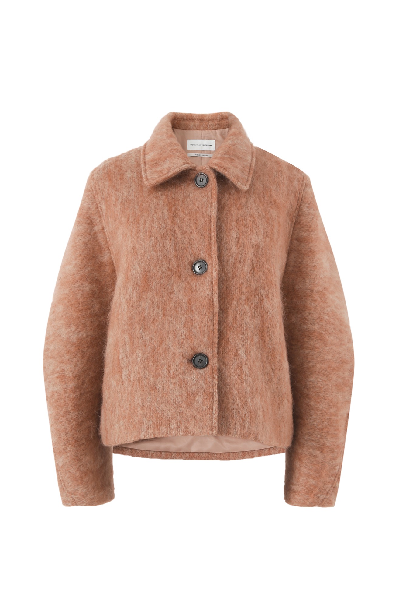 CROPPED MOHAIR JACKET (ORANGE BROWN) ATELIER EDITION