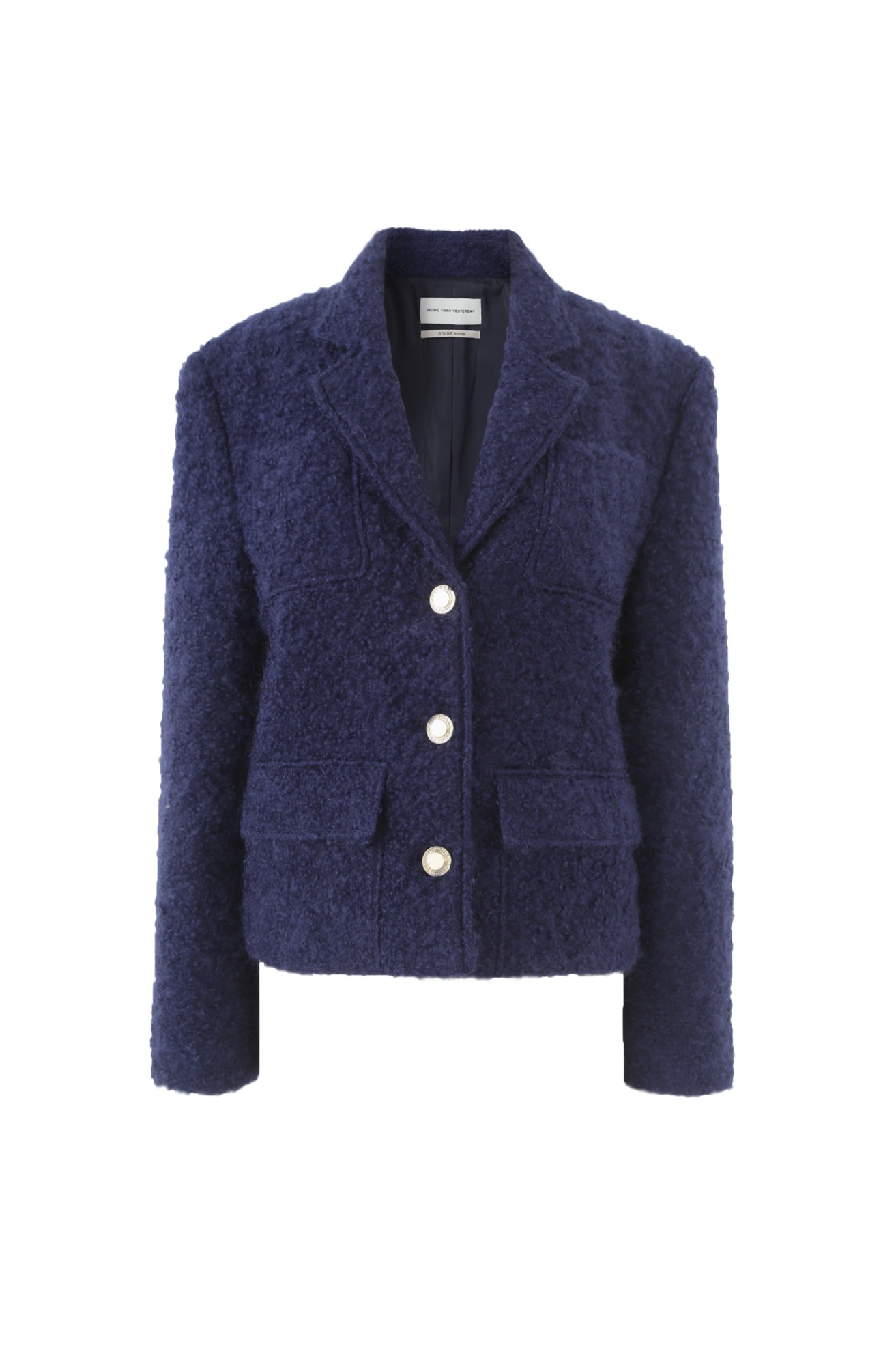 NON-BRUSHED MOHAIR JACKET (BLUE) ATELIER EDITION 
